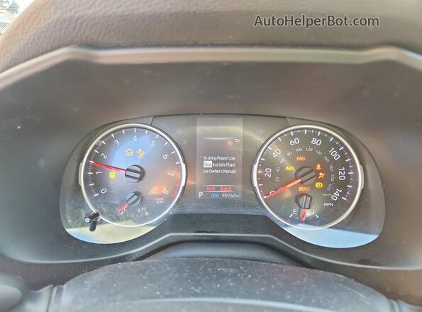 2T3H1RFV6LW066303 2020 TOYOTA RAV4 Белый Вид щитка приборов