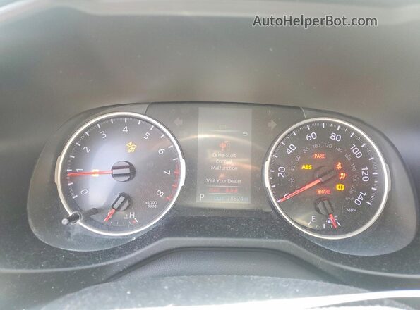 2T3H1RFV7MW168579 2021 TOYOTA RAV4 White Widok zestawu wskaźników