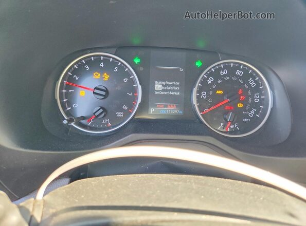 2T3H1RFV7NW205874 2022 TOYOTA RAV4 White Вид щитка приладів