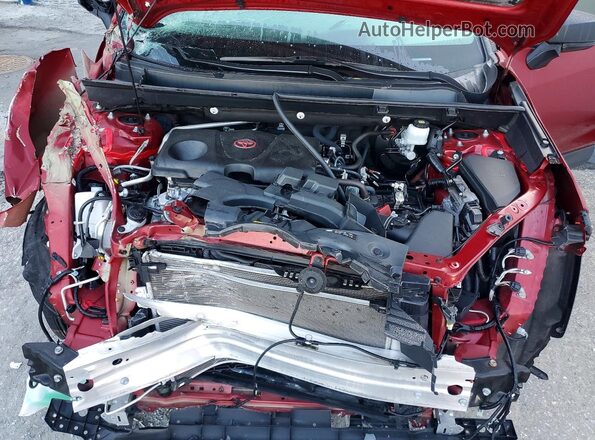 2T3H1RFV7PW246511 2023 TOYOTA RAV4 Red ძრავის განყოფილების ხედი