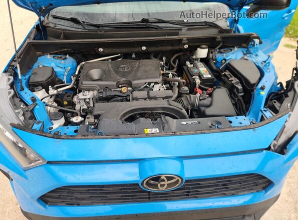 2T3H1RFV8MW159745 2021 TOYOTA RAV4 Blue Vista del compartimento del motor