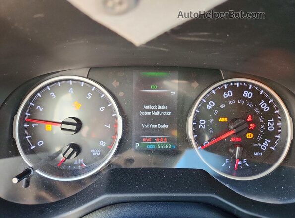 2T3H1RFV9LC081718 2020 TOYOTA RAV4 Silver Instrument cluster view