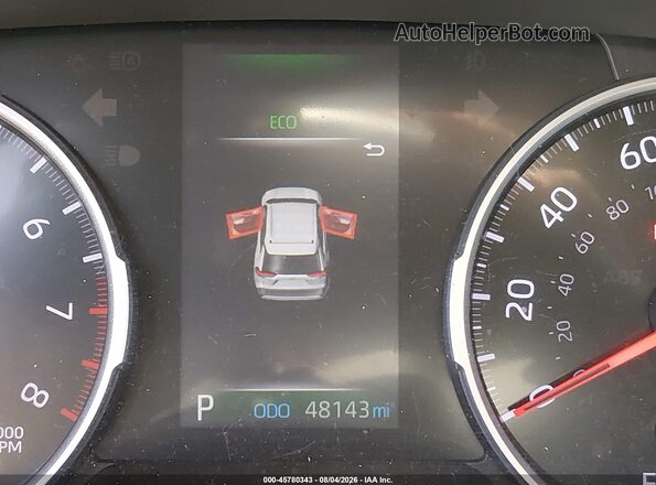 2T3H1RFV9LC083484 2020 TOYOTA RAV4 Red Widok tylnych siedzeń