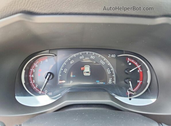 2T3H1RFV9RW351702 2024 TOYOTA RAV4 White Widok zestawu wskaźników
