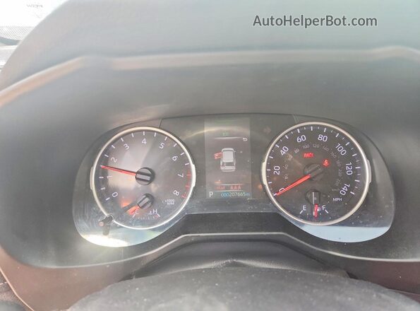 2T3H1RFVXLC047674 2020 TOYOTA RAV4 Silver ხელსაწყოთა პანელის ხედი