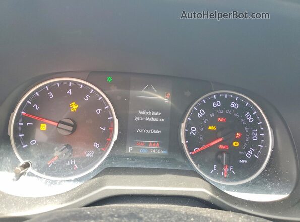 2T3H1RFVXLC071103 2020 TOYOTA RAV4 White Instrument cluster view