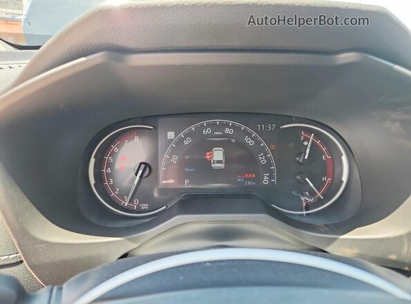 2T3H1RFVXSC361680 2025 TOYOTA RAV4 Black Instrument cluster view