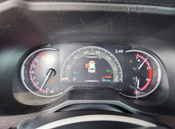 2T3J1RFV0MW170529 2021 TOYOTA RAV4 Black Вид щитка приладів