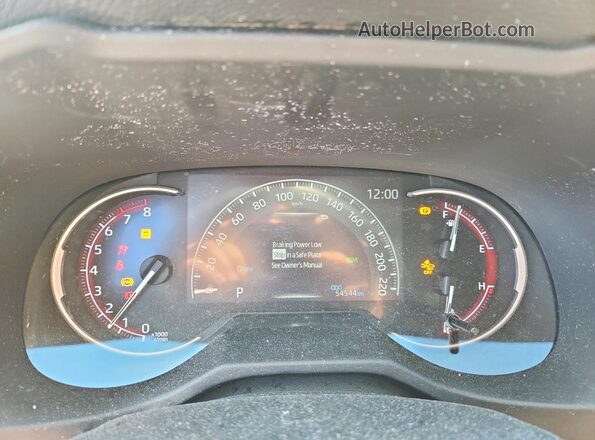 2T3J1RFV2MW212053 2021 TOYOTA RAV4 Gray Widok zestawu wskaźników