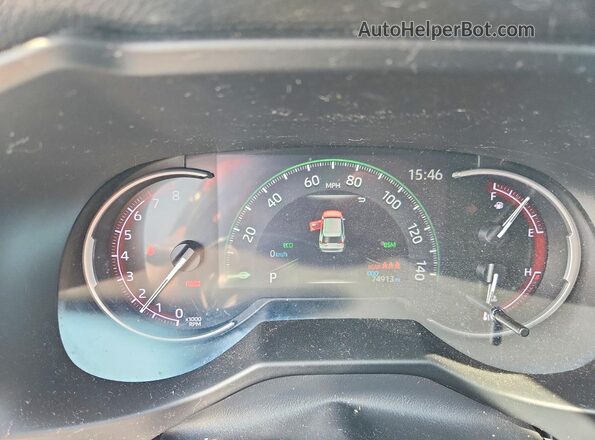 2T3J1RFV3LC096605 2020 TOYOTA RAV4 Black Widok zestawu wskaźników