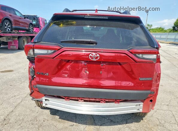 2T3J1RFV4NW306243 2022 TOYOTA RAV4 Red Вид ззаду