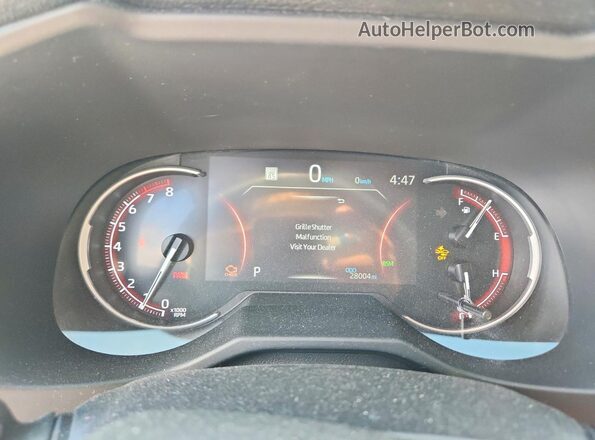 2T3J1RFV4RW437548 2024 TOYOTA RAV4 Black Widok zestawu wskaźników
