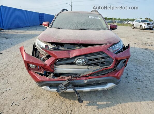 2T3J1RFV5KW016024 2019 TOYOTA RAV4 Maroon Front view