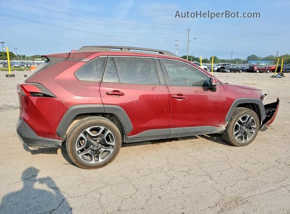2T3J1RFV5KW016024 2019 TOYOTA RAV4 Maroon Rear right