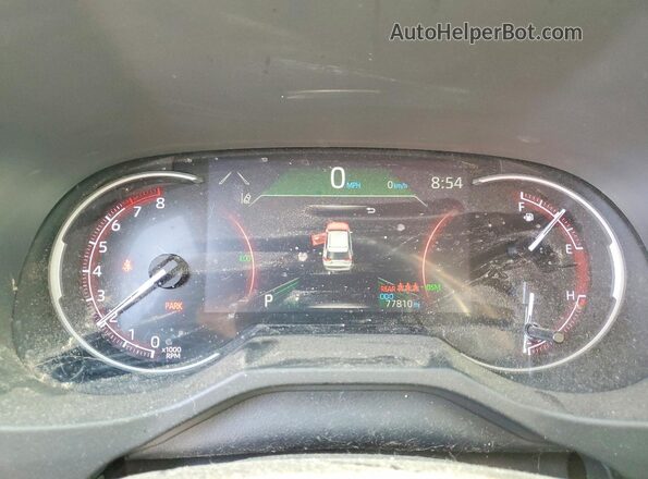 2T3J1RFV5KW016024 2019 TOYOTA RAV4 Maroon Instrument cluster view
