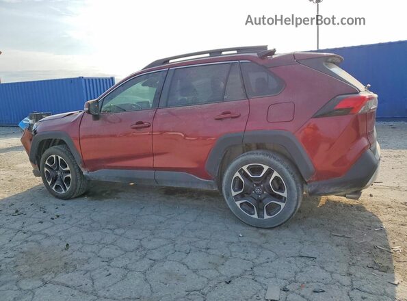 2T3J1RFV5KW016024 2019 TOYOTA RAV4 Maroon Rear left