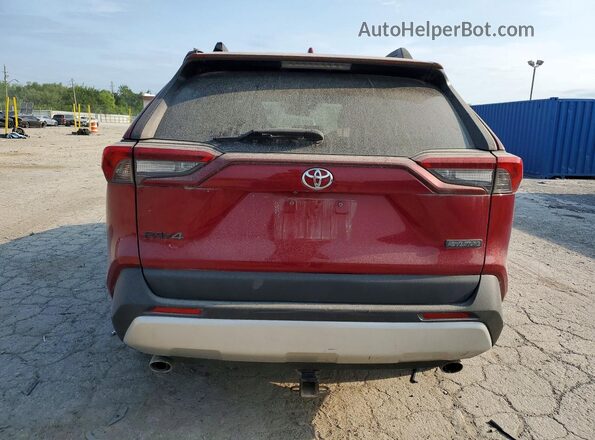 2T3J1RFV5KW016024 2019 TOYOTA RAV4 Maroon Rear view