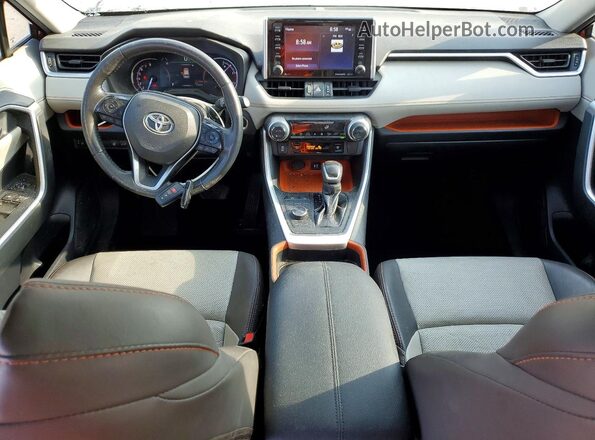 2T3J1RFV5KW016024 2019 TOYOTA RAV4 Maroon Dashboard view