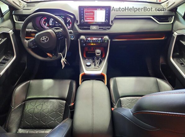 2T3J1RFV7KW002643 2019 TOYOTA RAV4 Бордовый Вид панели приборов