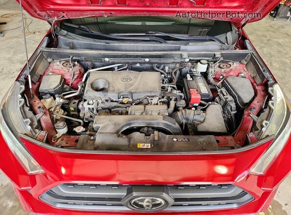 2T3J1RFV7KW002643 2019 TOYOTA RAV4 Бордовый Вид подкапотного пространства