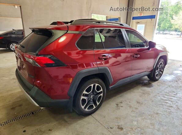 2T3J1RFV7KW002643 2019 TOYOTA RAV4 Бордовый Задняя правая четверть