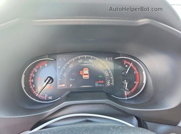 2T3J1RFV9KC006596 2019 TOYOTA RAV4 Серый Вид щитка приборов