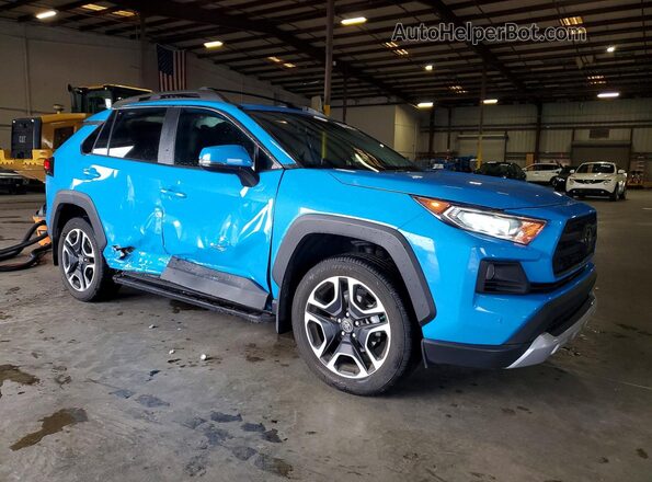 2T3J1RFVXKC048369 2019 TOYOTA RAV4 Blue უკანა ხედი