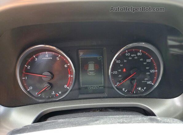 2T3JFREV1GW452489 2016 TOYOTA RAV4 Black Instrument cluster view