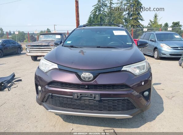 2T3JFREV5GW457940 2016 TOYOTA RAV4 Maroon Widok wnętrza z tyłu