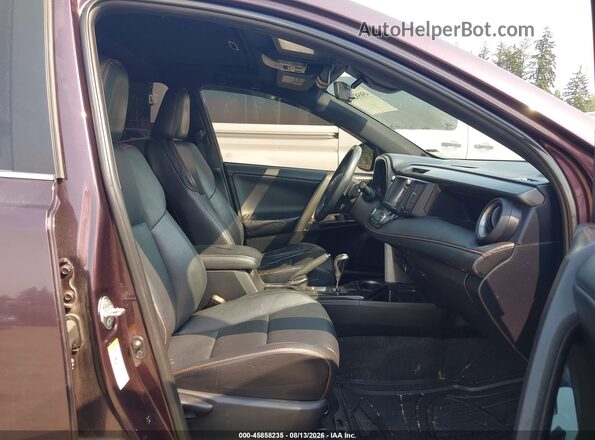 2T3JFREV5GW457940 2016 TOYOTA RAV4 Maroon Widok wnętrza z przodu
