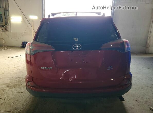 2T3JFREV6HW682367 2017 TOYOTA RAV4 Red Вид ззаду