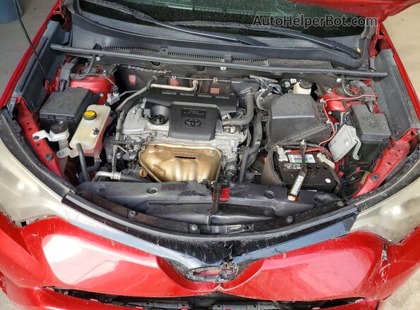 2T3JFREV6HW682367 2017 TOYOTA RAV4 Red Вид задньої частини салону