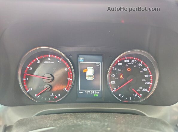 2T3JFREV6JW839420 2018 TOYOTA RAV4 Blue Instrument cluster view