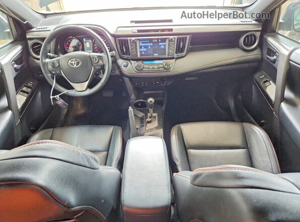 2T3JFREV6JW839420 2018 TOYOTA RAV4 Blue Dashboard view