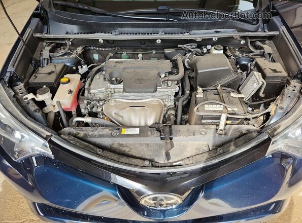 2T3JFREV6JW839420 2018 TOYOTA RAV4 Blue Engine compartment view