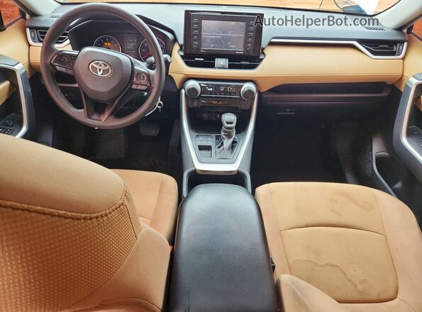 2T3K1RFV4NC192881 2022 TOYOTA RAV4 White Dashboard view