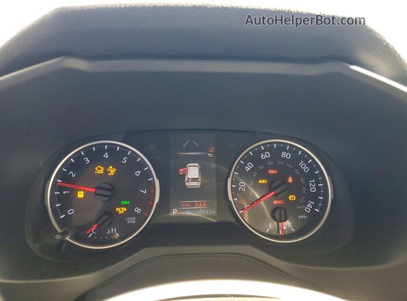 2T3K1RFV6KW001942 2019 TOYOTA RAV4 White Սարքավորումների վահանակի տեսք