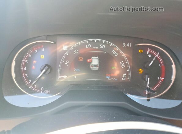 2T3K1RFV7PC238710 2023 TOYOTA RAV4 Gray Вид щитка приладів