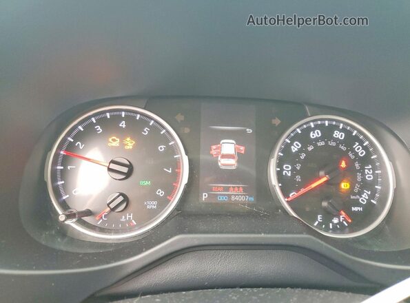2T3K1RFVXMW176259 2021 TOYOTA RAV4 Red Вид щитка приладів