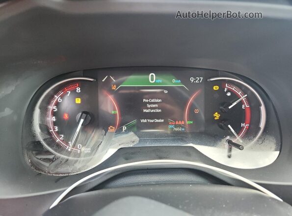 2T3K1RKV1SW411600 2025 TOYOTA RAV4 Black Instrument cluster view