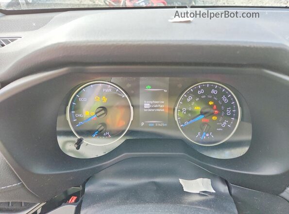 2T3LWRFV2LW084051 2020 TOYOTA RAV4 White Instrument cluster view
