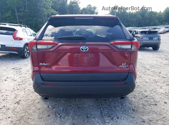 2T3LWRFV5LW095402 2020 TOYOTA RAV4 Red Հետևի տեսք