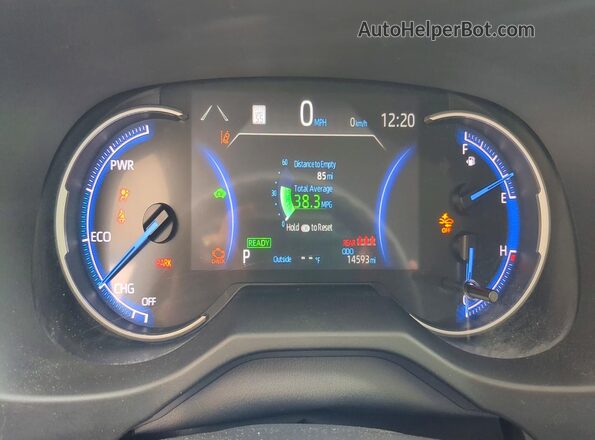 2T3LWRFV6SW270884 2025 TOYOTA RAV4 Black ხელსაწყოთა პანელის ხედი