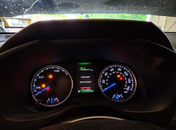 2T3LWRFV9KW018899 2019 TOYOTA RAV4 Black Widok zestawu wskaźników