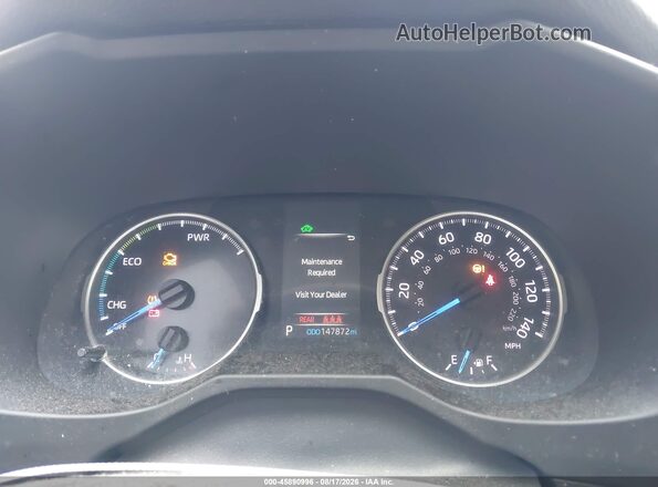 2T3MWRFV0KW021209 2019 TOYOTA RAV4 HYBRID Красный Вид задних сидений