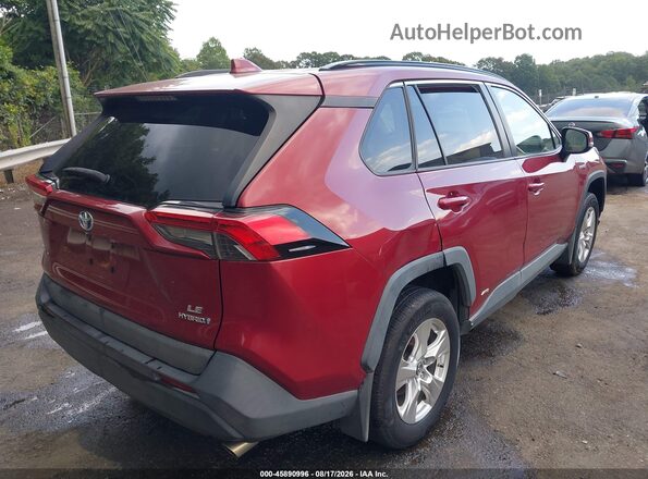 2T3MWRFV0KW021209 2019 TOYOTA RAV4 HYBRID Красный Задняя правая четверть