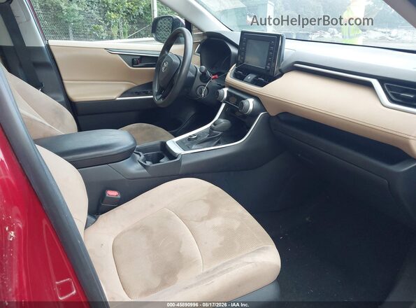 2T3MWRFV0KW021209 2019 TOYOTA RAV4 HYBRID Красный Вид салона спереди