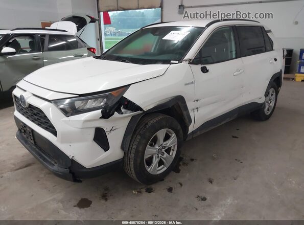 2T3MWRFV8KW003184 2019 TOYOTA RAV4 HYBRID White Vista tres cuartos delantera izquierda