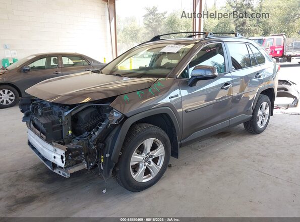 2T3MWRFV8KW038193 2019 TOYOTA RAV4 HYBRID Серый Передняя левая четверть