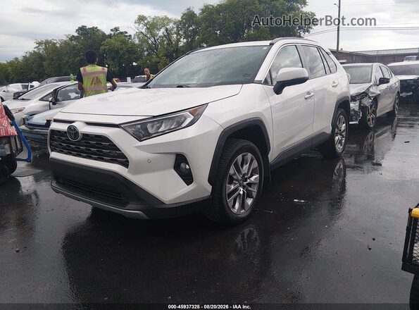 2T3N1RFV1KW075282 2019 TOYOTA RAV4 White Vista tres cuartos delantera izquierda